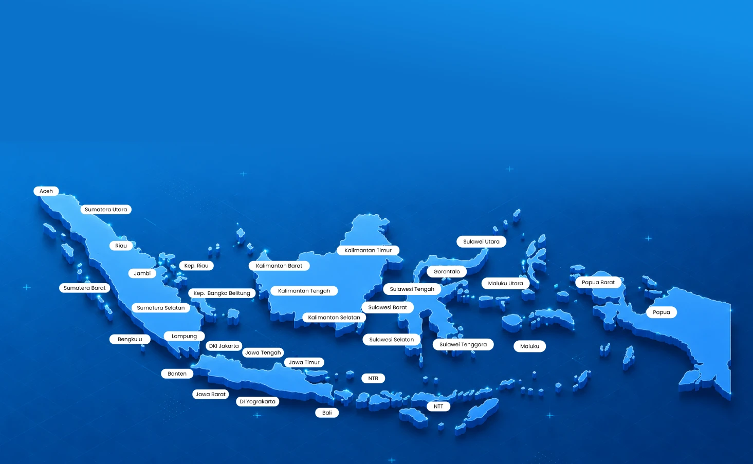 Jangkauan layanan DHX di Indonesia
